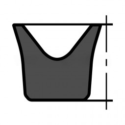 Сальник Манжета гидравлическая 12х18х4 UNP резиновая