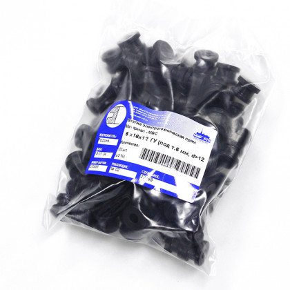 Втулка резиновая кабельная 6х16х12 под т.6 d> 12 мм