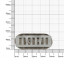 Украшение мулька 44x19 мм никель полированный 4755