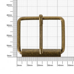 Пряжка со шпиньком 38x30 мм 3,5 мм антик роллинг