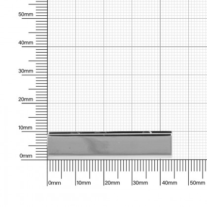 Украшение мулька 45x10 мм никель полированный 7121