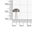 Пукля 12х5,5 мм блек никель роллинг 7070