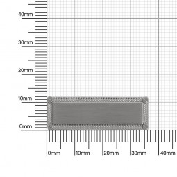 Украшение мулька 36x12 мм браш никель полированный 2104