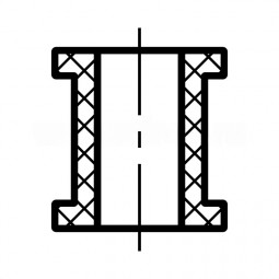 Втулка резиновая кабельная 15х23х26 под т.22 d> 19 мм