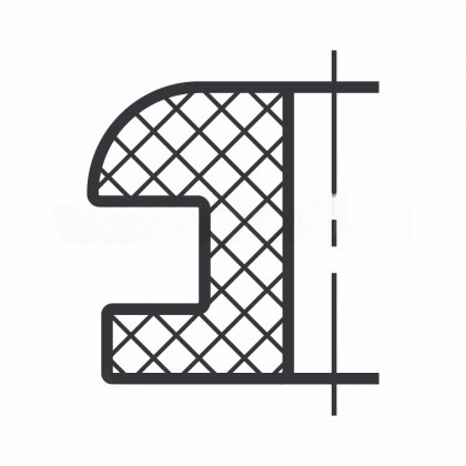 Втулка резиновая кабельная 6х16х5.5 под т.2.5 d> 12 мм