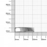 Украшение мулька 22x6 мм никель полированный 4158