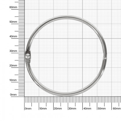 Кольцо разъемное 48 мм 2,5 мм никель роллинг Е007