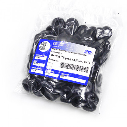 Втулка резиновая кабельная 8х18х5 под т.1.2 d> 13 мм