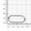 Ручкодержатель овальный 30  мм никель 4  мм D