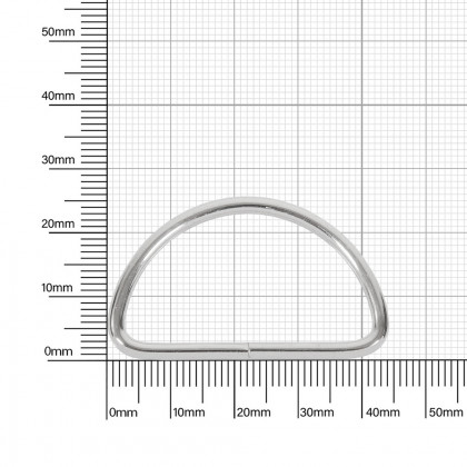 Полукольцо 40 мм никель 2,8  мм D