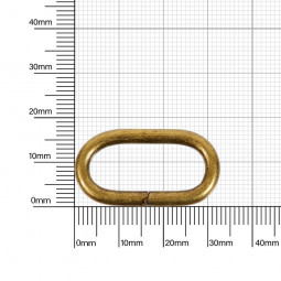 Ручкодержатель овальный 25x10  мм 3,5  мм антик роллинг