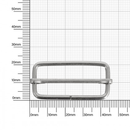 Пряжка 40x15 мм матовый никель 2,8 мм D