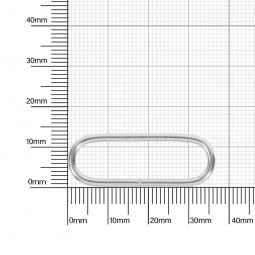 Ручкодержатель овальный 30-31  мм никель 2,1  мм D