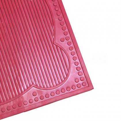 Коврик бытовой  450х450  красный