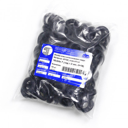 Втулка резиновая кабельная 15х24х7 под т.2 d> 18 мм