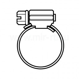 Хомут 30х45 12 мм Mikalor W2