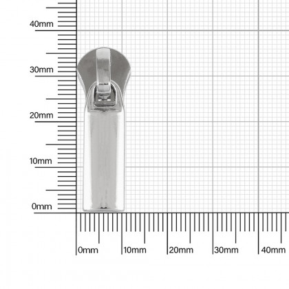 Бегунок для молнии тип 5 металл 6,95 К никель полированный 002