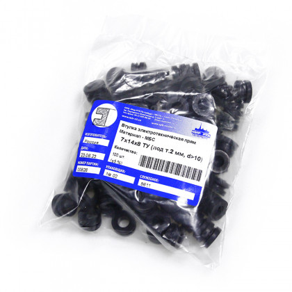 Втулка резиновая кабельная 7х14х8 под т.2 d> 10 мм