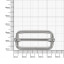 Пряжка 40x16 мм никель 4  мм D