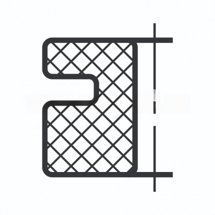 Втулка резиновая кабельная 6.3х16х10 под т.1.5 d> 12 мм