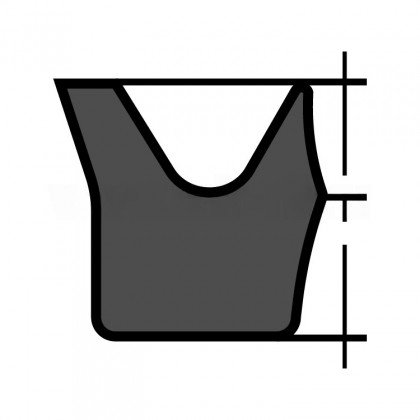 Сальник Манжета гидравлическая 10х13.6х2.3 UN резиновая