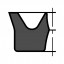Сальник Манжета гидравлическая 10х13.6х2.3 UN резиновая