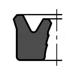 Сальник Манжета гидравлическая 78х86х13 UN резиновая