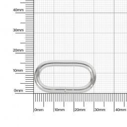 Ручкодержатель овальный 25x10  мм 3,10-3,15  мм никель роллинг D