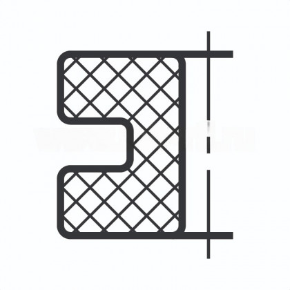 Втулка резиновая кабельная 25х40х8 под т.2 d> 32 мм