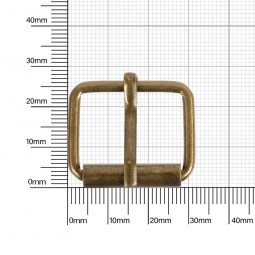 Пряжка со шпиньком 25x20 мм 3 мм антик роллинг D