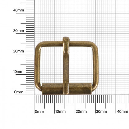 Пряжка со шпиньком 25x20 мм 3 мм антик роллинг D
