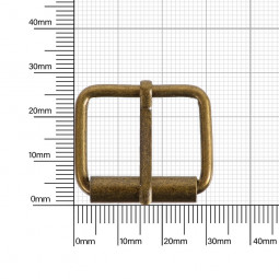 Пряжка со шпиньком 25x20 мм 3 мм антик роллинг