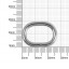 Ручкодержатель овальный 20x13,5  мм 3,8  мм никель роллинг D