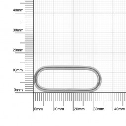 Ручкодержатель овальный 30-31  мм никель 2,1  мм