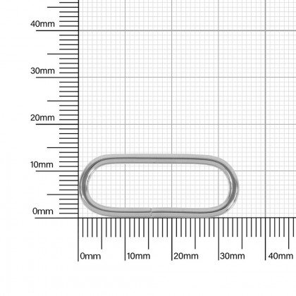 Ручкодержатель овальный 30-31  мм никель 2,1  мм