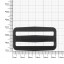 Пряжка двухщелевая 50 мм черная HPB2 H