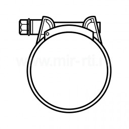 Хомут шарнирный Mikalor W2 200х213 30мм