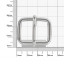 Пряжка со шпиньком 25x20 мм 4 мм никель роллинг