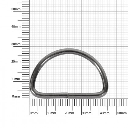 Полукольцо 40 мм блек никель  3,5  мм D