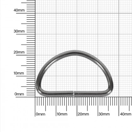 Полукольцо 30 мм блек никель  2,8 мм D