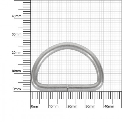 Полукольцо 30 мм матовый никель 4 мм D