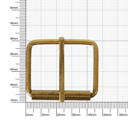 Пряжка со шпиньком 38x30 мм 3,5 мм антик роллинг D