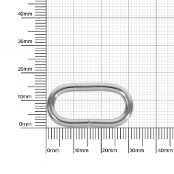 Ручкодержатель овальный 25x10  мм 3,10-3,15  мм никель роллинг Р
