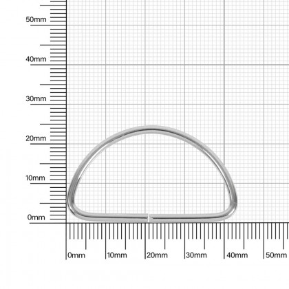 Полукольцо 40 мм никель 2,1 мм D