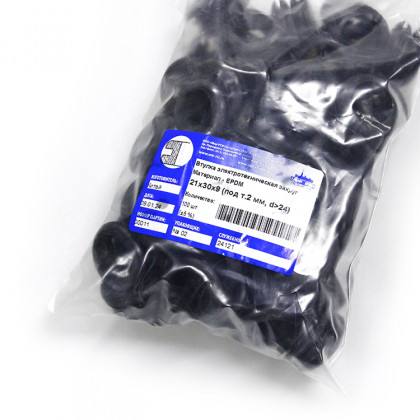 Втулка резиновая кабельная 21х30х9 под т.2 d> 24 мм