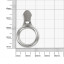 Бегунок для молнии тип 5 витая Х никель  10363