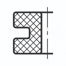 Втулка резиновая кабельная 8х18х8 под т.2 d> 12 мм