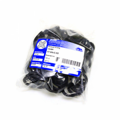 Кольцо Х-образное резиновое 17.04?3.53 мм